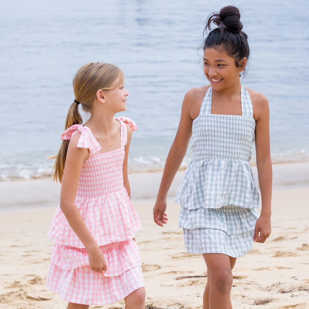 Gingham top and skirt