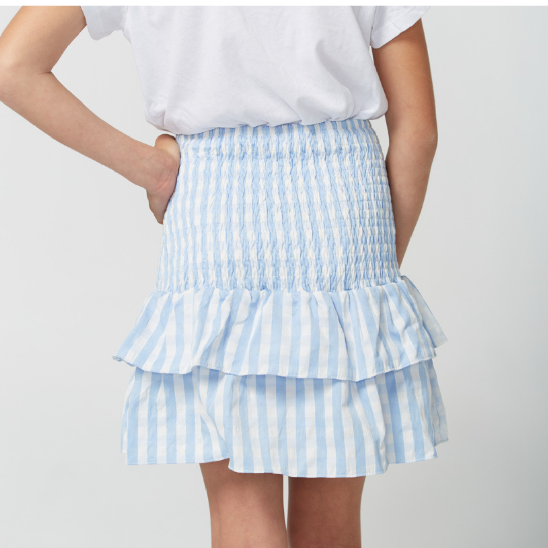 POSITANO SKIRT IN ARCTIC BLUE AND WHITE